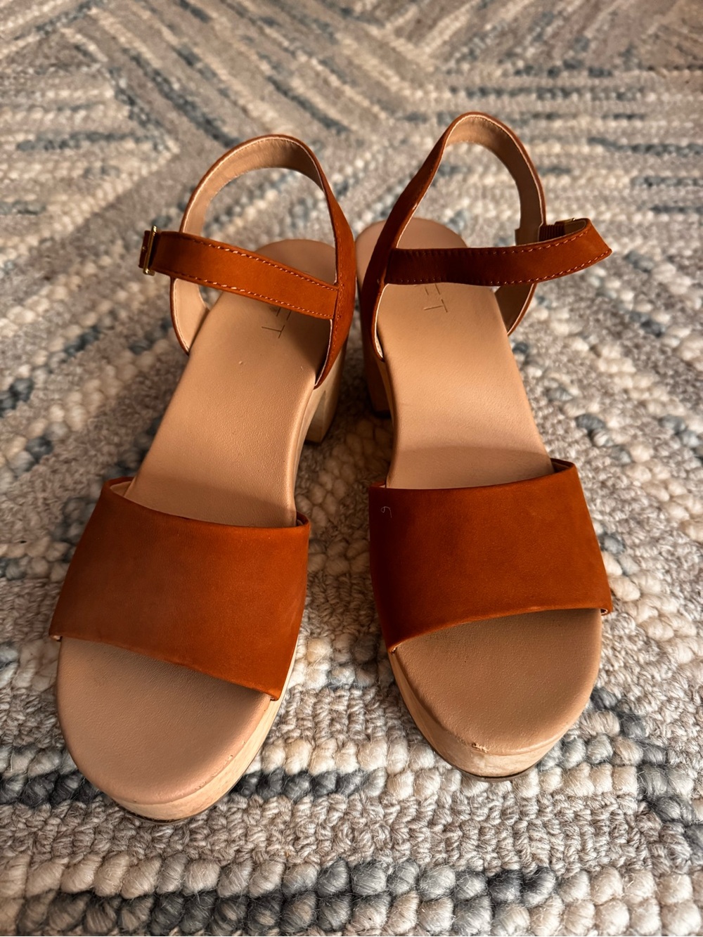 Women's Suede Ankle-Strap Sandals in Brown